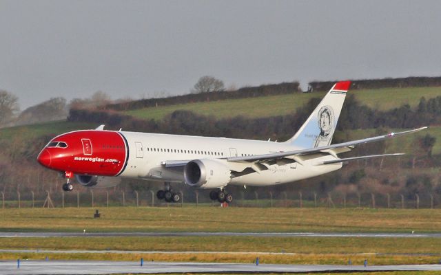 Boeing 787-8 (LN-LNE) - norwegian b787-8 ln-lne diverting to shannon while routing fort lauderdale to copenhagen 24/1/18.