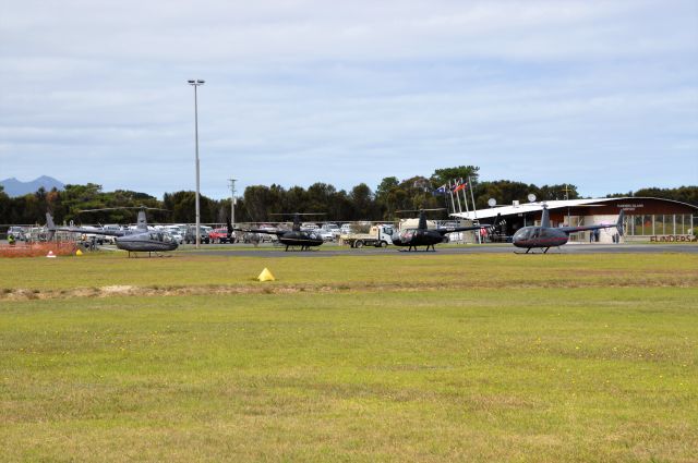 Robinson R-44 (VH-VVY) - R44s and a R66 at Flinders Island, Mar 2020