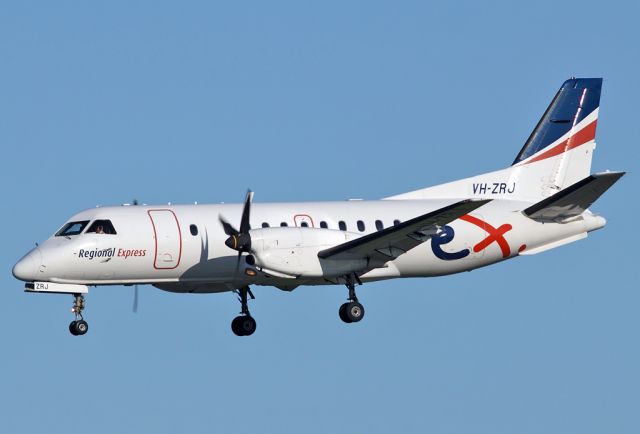 Saab 340 (VH-ZRJ) - REX - REGIONAL EXPRESS - SAAB 340B/P - REG VH-ZRJ (CN 340B-396) - ADELAIDE INTERNATIONAL SA. AUSTRALIA - YPAD (3/6/2015) CAMERA CANON 550D PLUS CANON 300MM LENSE