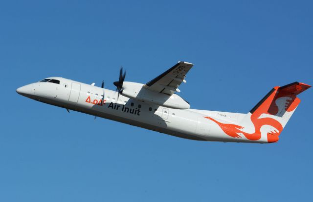 de Havilland Dash 8-300 (C-GIAB) - AIE802 taking off from CYUL, 27-03-2020