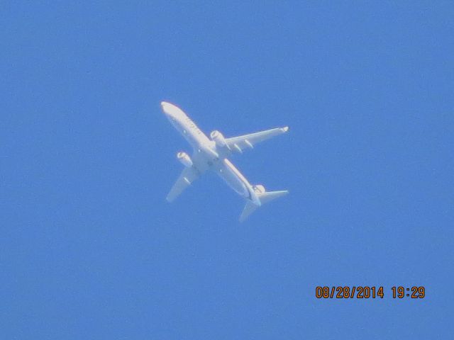 Boeing 737-800 (N531AS) - Alaska Airlines flight 775 from Tampa to SEA over Baxter Springs KS (78KS) at 36k feet.