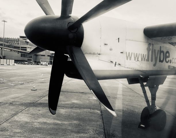 — — - DeHaviland very interesting Q400 flight