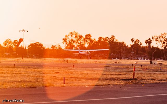 Cessna 152 (N67384) - Photo of my boi, Chris Leipelt, taking off 31R into the sunset, taken by @planesthetics (instagram).