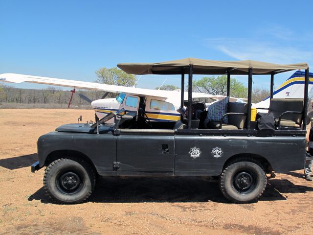 Cessna Centurion (ZS-AVB) - At Ingwelala, South Africa.