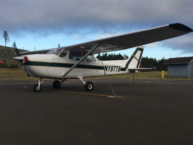 Cessna Skyhawk (N19778) - Tied down in Siletz Bay