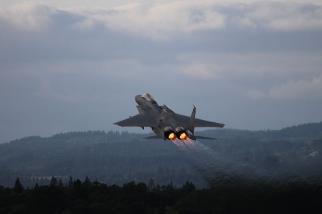 — — - F-15 Eagle at the Hillsboro Airshow 2024