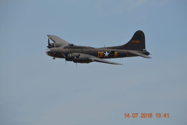 Boeing B-17 Flying Fortress (N3703G) - At the Geneseo Airshow on Saturday, July 14, 2018