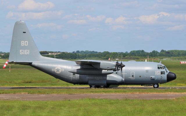 Lockheed C-130 Hercules (16-5161) - usn c-130t 165161 arriving in shannon 2/6/16.