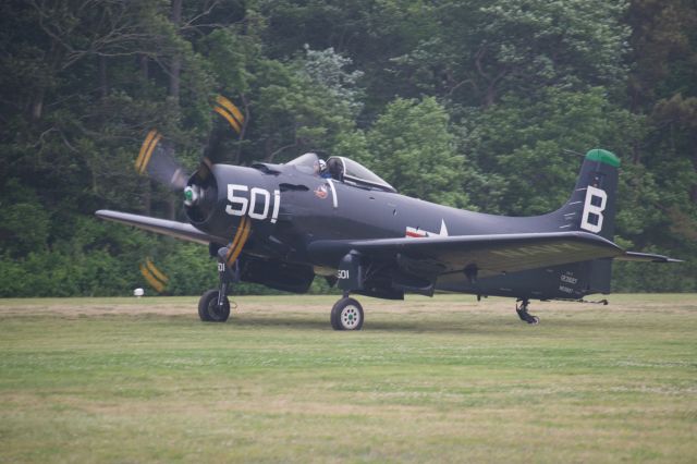 Experimental  (N23827) - AD-4 Skyraider at Warbirds Over the Beach 2017 at the Military Aviation Museum in Virginia Beach, VA on 20 May 2017; unfortunately not much flying due to crosswinds and 700 foot ceiling.