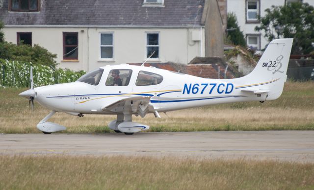 Cirrus SR-22 (N677CD) - Visiting from Guernsey - EGJB
