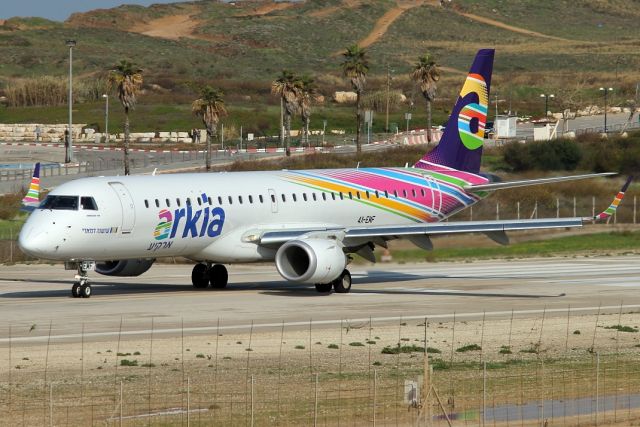 Embraer ERJ-190 (4X-EMF) - 21/12/2018: Arkia Embraer commenced take-off run on runway 21, flight to Eilat, Israel.