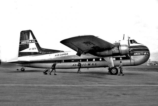 VH-BFA — - For Steve Robey - this is VH-BFA after it went to the PNG operation AMAL. Pic at Essendon in May 1964 also fro Geoff Goodall