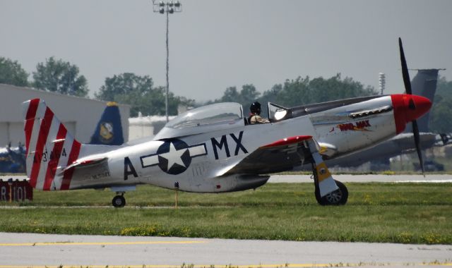 North American P-51 Mustang (N51MX) - Vintage P51 Mustang at IAG for the Thunder over Buffalo airshow!