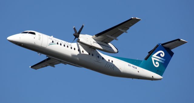 de Havilland Dash 8-300 (ZK-NEM) - Climbing Out From Rwy 05R