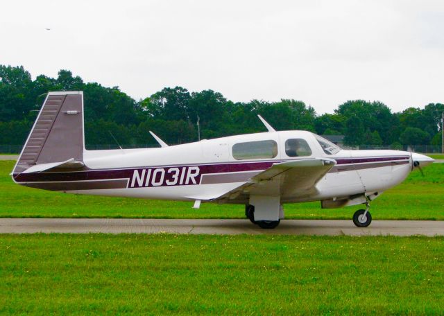 Mooney M-20 (N1031R) - At Oshkosh. 1989 Mooney M20K 