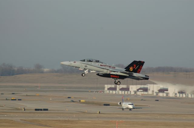 McDonnell Douglas FA-18 Hornet (16-4699) - This F-18 and 2 others were into for a fly over for the Cin Bengals game against Det Lions    vmfa(aw)-224