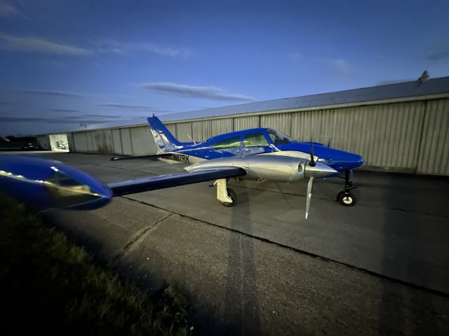 Cessna 310 (N67RK) - Back from a night flight...