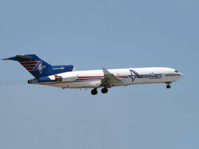 Boeing 727-100 (N598AJ) - Old, but still working hard. Raw photo courtesy of LEARJETMIAMI - thank you!