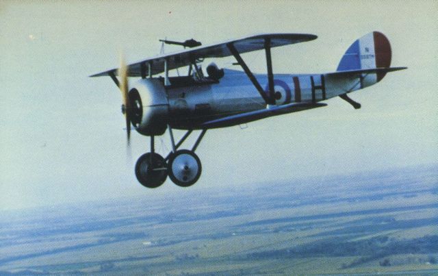 NIEUPORT 28 Replica (N53879) - scanned from postcardbr /nieuport 27