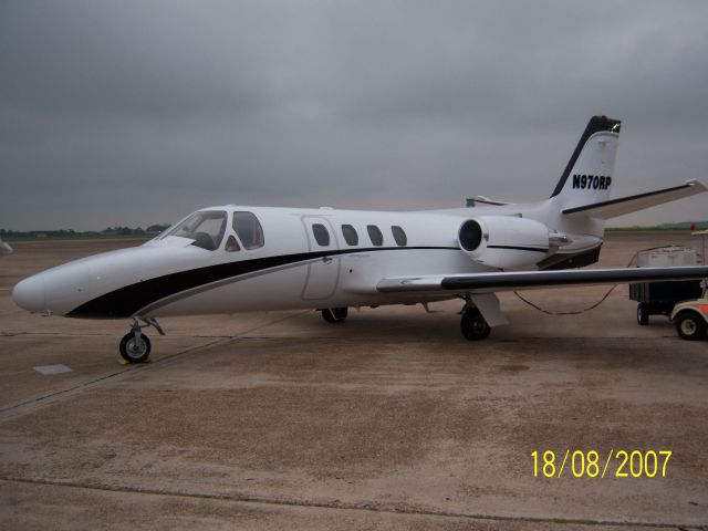 Cessna 500 Citation 1 (N970RP) - Hooked up to the GPU
