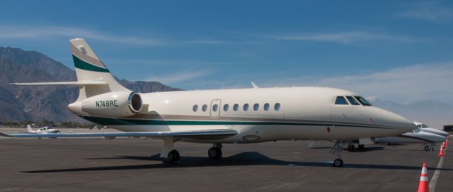 Dassault Falcon 2000 (N748RE) - Dassault Falcon 2000S on the ramp at KPSP