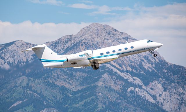 Gulfstream Aerospace Gulfstream IV (N500RL) - Gulfstream G450 departing Bozeman Yellowstone International Airport.