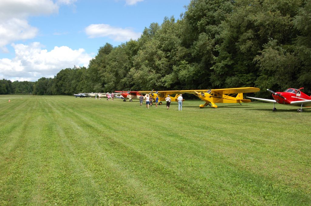 — — - Parking was almost full @ Wings & Wheels Sloas Airfield OH 08/13