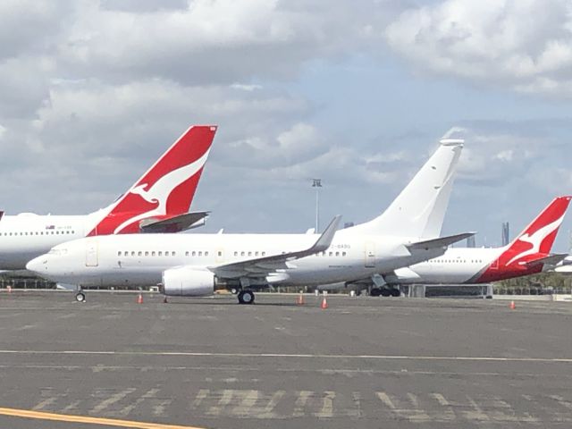 Boeing 737-700 (2-BASG) - The aircraft Phil Collins is using for his “Not Dead Yet” Australian tour.