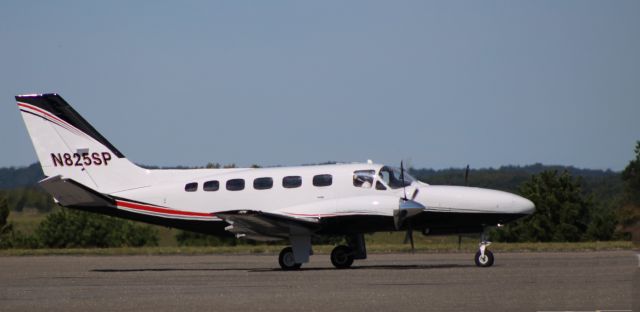 Cessna Conquest 2 (N825SP) - Taxiing for departure is this 1979 Cessna 441 Conquest II in the Autumn of 2022.