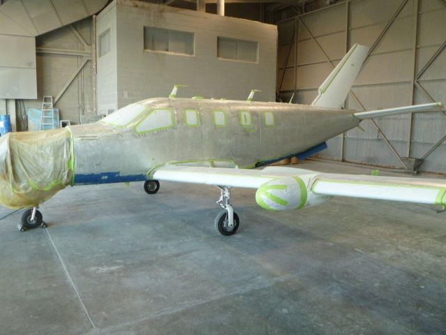 Socata TBM-700 (N700MV) - Stripped paint on N700MV