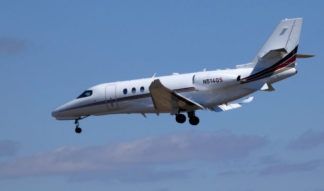 Cessna Citation Latitude (N514QS) - On final is this 2016 Cessna Citation Latitude in the Winter of 2019.