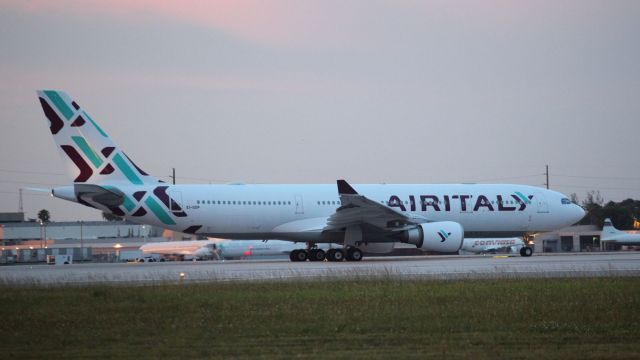 Airbus A330-200 (EI-GGP) - From the other side. Inaugural flight from MIA for the new airline Air Italy. 8th of June, 2018.