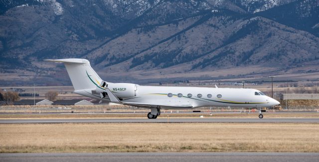 Gulfstream Aerospace Gulfstream V (N549CP) - Nice GV slowing down at BZN