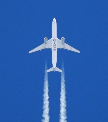 Airbus A350-1000 (QTR739) - Directly over Mound House, NV, USA on the way to KLAX.