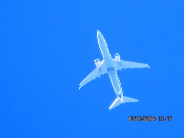 Boeing 737-800 (N546AS) - Alaska Airlines flight 18 from SEA to MCO over Southeastern Kansas at 35,000 feet.
