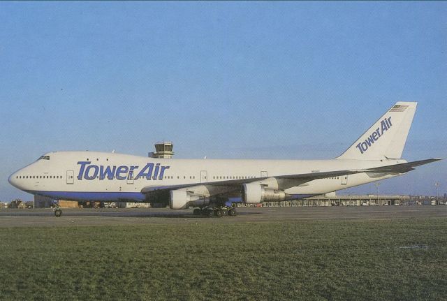 BOEING 747-100 (N603FF) - SCANNED FROM POSTCARDbr /TOWER AIR