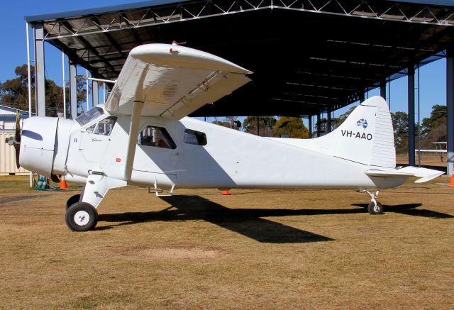 De Havilland Canada DHC-2 Mk1 Beaver (VH-AAO) - Beautifully restored ex crop dusting Beaver at Armidale NSW. Was first registered in Australia in 1960 but was second hand then, ex 9M-ALW VR-RBW.