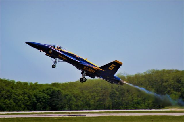 McDonnell Douglas FA-18 Hornet — - The Blues some years ago.  Solo Take Off.