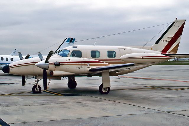 Cessna 404 Titan (VH-HMA) - PIPER PA-31T-620 CHEYENNE - REG : VH-HMA (CN 31T-7520028) - ESSENDON AIRPORT MELBOURNE VIC. AUSTRALIA - YMEN (15/6/1987)