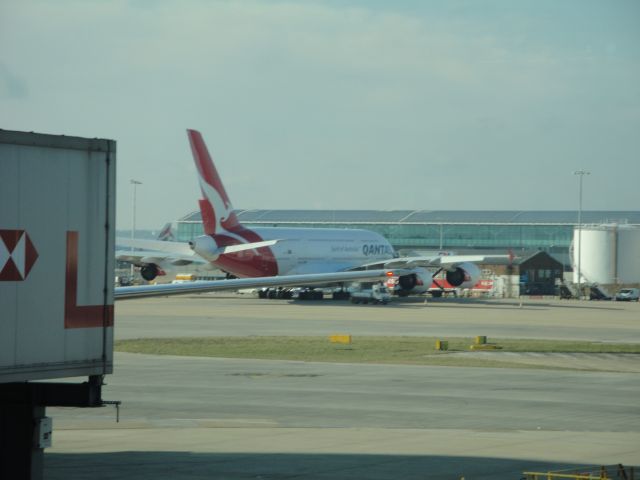 Airbus A380-800 — - Such an awesome sight as the plane had just come out