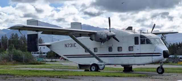 Short Skyvan (N731E) - In repair yard after hard landing