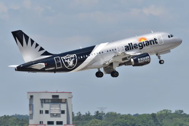 Airbus A319 (N328NV) - Departing 5-L on 07-13-22 bound for EYW