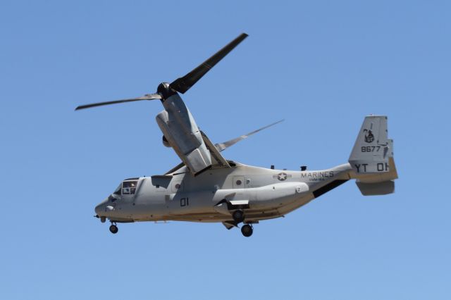 Bell V-22 Osprey (18-8677) - V-22 Osprey departing Tahoe-Truckee airport 07-14-19