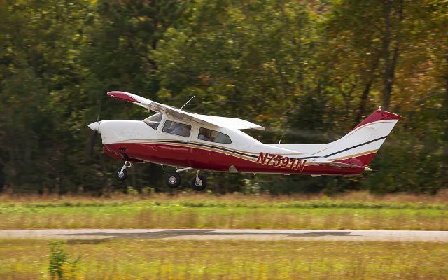 Cessna Centurion (N7591N) - My Centurion departing Williamsburg, VA in July 2021. Photo credit: Judy Jones