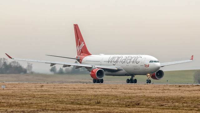 Airbus A330-200 (G-VLNM) - "Strawberry Fields" Takeoff runway 22 as VIRGIN 833P to London (LGW) at 14:16 hrs local time.