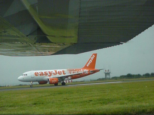 — — - Easyjet Landing at Liverpool