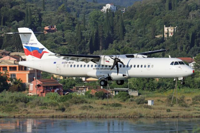 Aerospatiale ATR-72-500 (SX-NIV) - Photo taken on July 7, 2021.