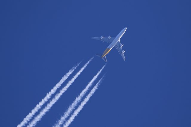 BOEING 747-8 (N852GT) - October 18th 2019:Overflying above Hakodate-City Hokkaido, Japan. From ANC to HKG.