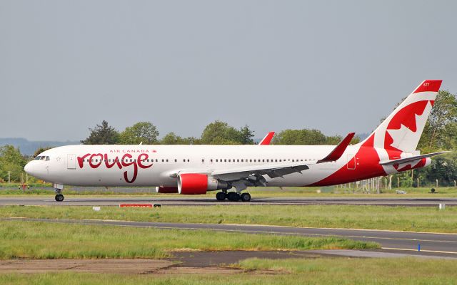 BOEING 767-300 (C-FMLZ) - air canada rouge b767-316er c-fmlz landing at shannon for fuel while routing athens to montreal 19/5/18.