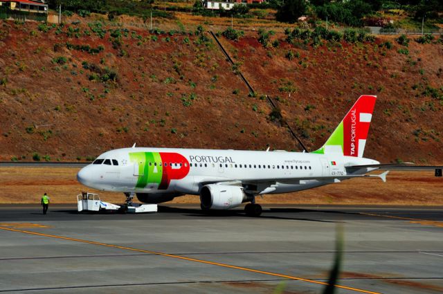 Airbus A319 (CS-TTQ) - Goodbye to Madeira, and a Friend...